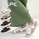 PUPE プーペ キルトタッセルサンダル【P22-1001】バックストラップサンダル 厚底 ウエッジソール フリンジ 本革 レザー ブラック 黒 白 ホワイト ...