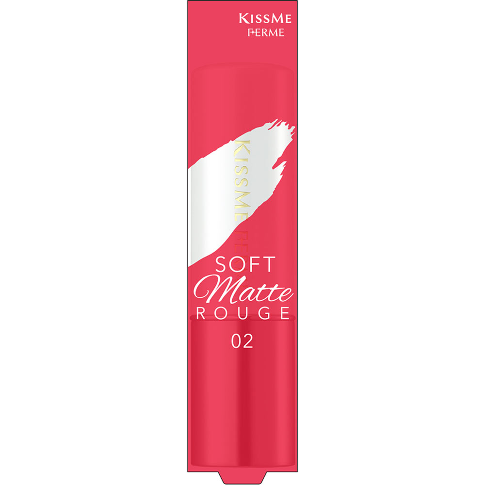 伊勢半 キスミー フェルム ソフトマットルージュ 02 スパイスレッド 3.8g【メール便発送】のサムネイル