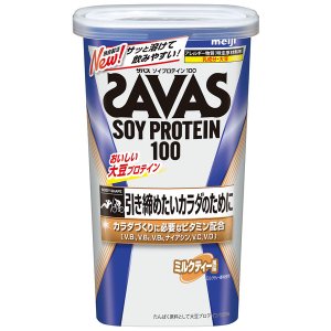 明治 ザバス (SAVAS) ソイプロテイン100 ミルクティー風味 231g (11食分)