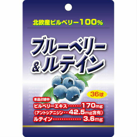 ユウキ製薬ブルーベリー＆ルテイン36球入