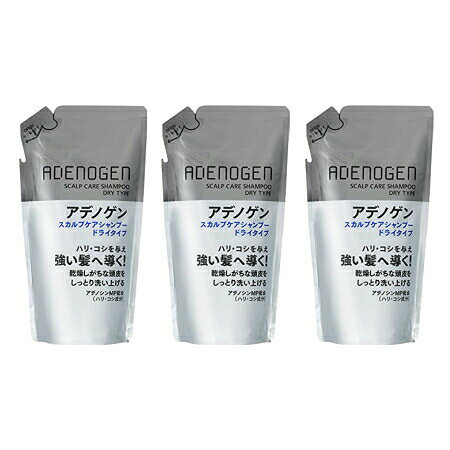 資生堂 薬用アデノゲン スカルプケアシャンプー(ドライタイプ)【つめ替】310ml 【3個セット】 (4901872664689-3)