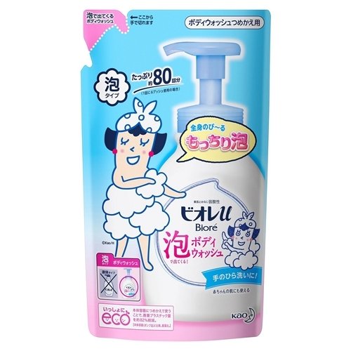 花王 ビオレu 泡で出てくるボディウォッシュ つめかえ用 480ml【メール便発送】