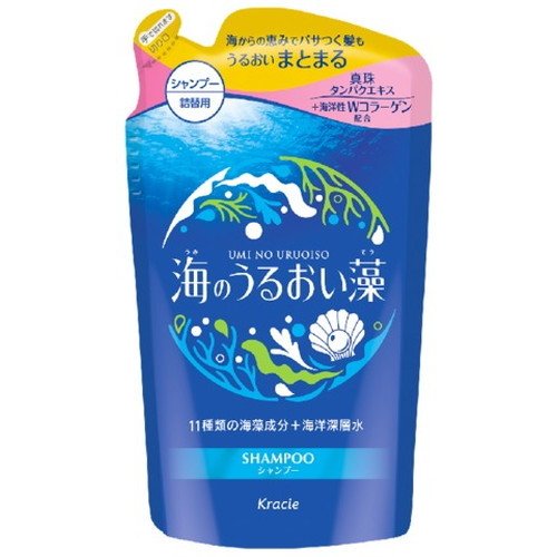 クラシエホームプロダクツ 海のうるおい藻 うるおいケアシャンプー詰替用 400ml【メール便発送】