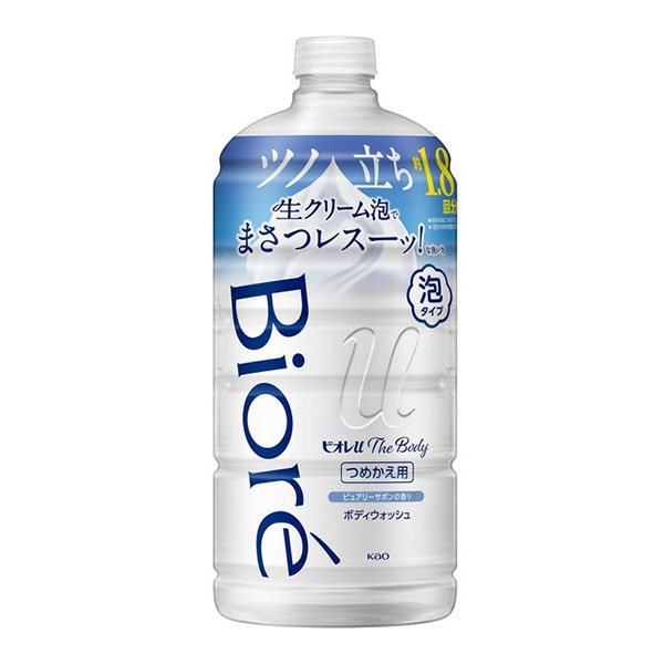 【2個セット】花王 ビオレu ザ ボディ 泡タイプ ピュアリーサボンの香り つめかえ用大 780ml
