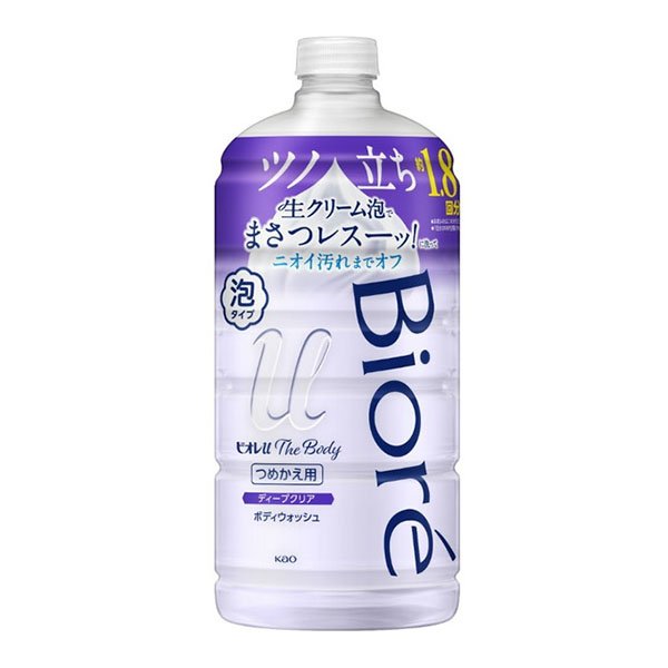 花王 ビオレu ザ ボディ 泡タイプ ディープクリア つめかえ用大 780mlのサムネイル