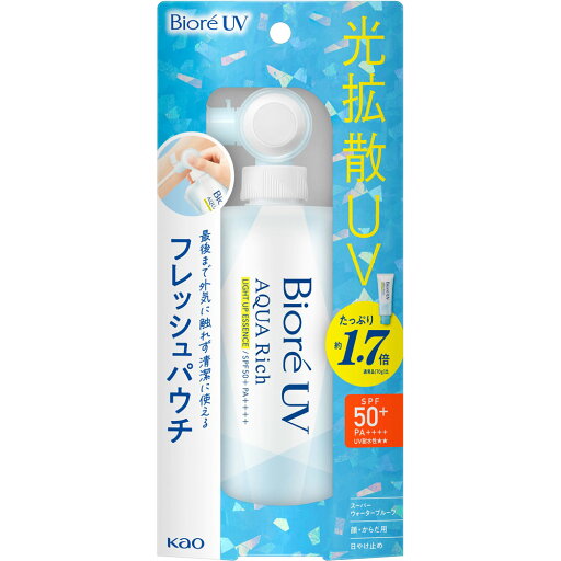 花王 ビオレUVアクアリッチ ライトアップエッセンス フレッシュパウチ 120g(4901301449474)【定形外郵便発送】 花王 ビオレUVアクアリッチ ライトアップエッセンス フレッシュパウチ 120g(4901301449474)【定形外郵便発送】