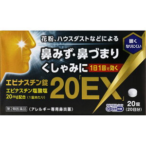 【第2類医薬品】奥田製薬 エピナスチン錠20「EX」20日分 20錠 (4987037730550)【メール便発送】