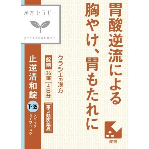 【第3類医薬品】【2個セット】クラシエ 止逆清和錠 36錠【定形外郵便発送】