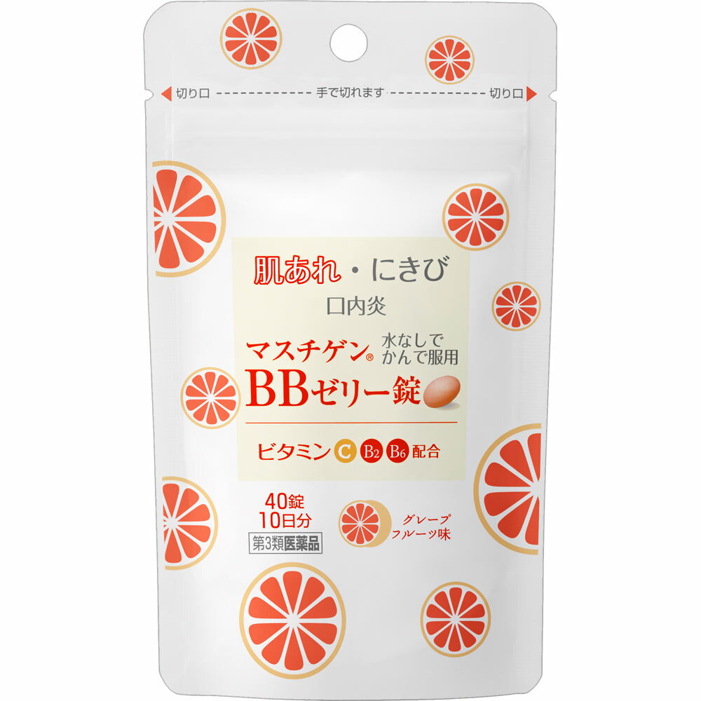 【第3類医薬品】【3個セット】日本臓器製薬 マスチゲンBBゼリー錠 40錠 (49871747080