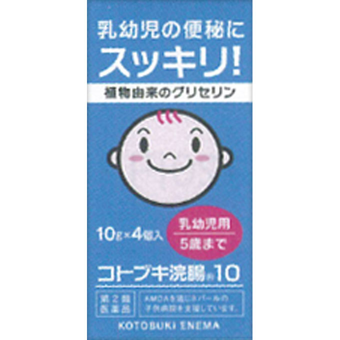 商品情報■　使用上の注意■■してはいけないこと■■ 連用しないこと (常用すると、効果が減弱し(いわゆる“なれ"が生じ)薬剤にたよりがちになる。) ■■相談すること■■ 1.次の人は使用前に医師、薬剤師又は登録販売者に相談すること (1)医師の治療を受けている人。 (2)妊婦又は妊娠していると思われる人。 (流早産の危険性があるので使用しないことが望ましい。) (3)1歳未満の乳児。 (4)高齢者。 (5)はげしい腹痛、吐き気・嘔吐、痔出血のある人。 (6)心臓病の診断を受けた人。 2.2~3回使用しても排便がない場合は使用を中止し、この文書を持って医師、薬剤師又は登録販売者に相談すること [その他の注意] 次の症状があらわれることがある 立ちくらみ、肛門部の熱感、不快感 ■　効能・効果便秘■　用法・用量1歳以上6歳未満1回1個(10g)を直腸内に注入します。 1歳未満の乳児に使用する場合は、1回1個の約半量(約5g)を容器の1/2線より量り、直腸内に注入します。なお、使用残液は廃棄してください。 それで効果のみられない場合には、さらに同量をもう一度注入してください。 （用法・用量に関する注意） (1)用法・用量を厳守すること。 (2)本剤使用後は、便意が強まるまで、しばらくがまんすること。 (使用後、すぐに排便を試みると薬剤のみ排出され、効果がみられないことがある。) (3)小児に使用させる場合には、保護者の指導監督のもとに使用させること。 (4)特に乳幼児の場合は安易な使用を避け、浣腸にたよりすぎないよう注意すること。 (5)浣腸にのみ使用すること。 (6)無理に挿入すると、直腸粘膜を傷つけるおそれがあるので注意してください。 (7)冬季は容器を温湯(40℃)に入れ、体温近くまで温めると快適に使用できます。 [使用方法] 1.容器先端のキャップを外し，肛門部へなるべく深く挿入します。 (滑らかに挿入できない場合は、薬液を少し出し、先端周囲をぬらすと挿入しやすくなります。) 2.容器を押しつぶしながらゆっくりと薬液を注入します。 3.薬液注入後、2~5分がまんして十分便意が強まってから排便してください。 ■　成分・分量本品1個(10g)中 日局 グリセリン・・・・・・・5.0g 添加物として ベンザルコニウム塩化物含有 溶剤として 精製水 ■　保管及び取り扱いの注意(1)直射日光の当たらない涼しい所に保管すること。 (2)小児の手の届かない所に保管すること。 (3)他の容器に入れ替えないこと。 (誤用の原因になったり品質が変わる。)■　お問い合わせ先ムネ製薬株式会社 お客様相談室 兵庫県淡路市尾崎859 0120-85-0107 8:30~17:00(土日祝を除く) (独)医薬品医療機器総合機構 副作用被害救済制度 0120-149-931 ■　【広告文責】 会社名：株式会社ファーストアクロス 　花x花ドラッグ TEL：048-501-7440 メーカー：ムネ製薬株式会社 区分：日本製・第2類医薬品 [医薬品・医薬部外品][便秘薬・浣腸][第2類医薬品][JAN: 4987388011414]