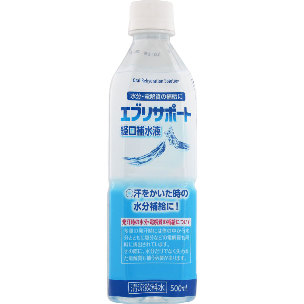 【ケース販売】【24本セット】日本薬剤 エブリサポート経口補水液 500mL 4954097915456-24 