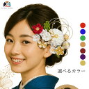 髪飾り 浴衣 赤 ピンク パール【紬】つまみ細工 成人式 結婚式 卒業式 ハナヤノドカ 振袖 袴 白無垢 色打掛 NODOKA 伝統的 赤 白 緑 紫 タッセル 金 和風 丸つまみ 水引 和装 特別 記念日 撮影 フォトウエディング 深紅 白金 和婚 日本 純白