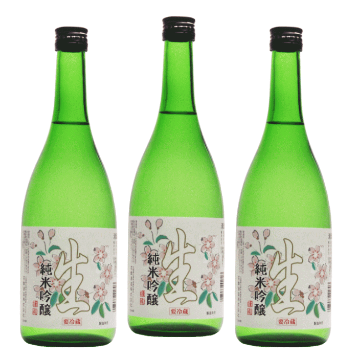 日本酒 純米吟醸酒 生酒 720ml×3本 山田錦 100％ ギフト 御祝 お祝 誕生日 お礼 内祝 プレゼント 還暦祝 退職祝 お酒 清酒 ギフト リピート お酒セット 花酔 酒造 広島 国産 自然発酵 醪 酵母 中硬水 おうち飲み おうち時間 リモート飲み会 忘年会 お土産 辛口 山田錦