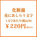 化粧蘭　花にあしらう文字