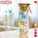 翌日配達 プリザーブドフラワー ボトルフラワー バラ プレゼント 女性 花 お花 誕生日 お誕生日 結婚祝い 結婚記念日 新築祝い 開店祝い 引っ越し祝い デス...