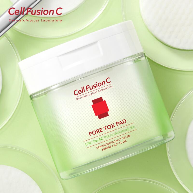 【 クーポンで10％OFF 】Cell Fusion C Tre.AC Pore Tox Pad 60枚入りポアトックスパッド 韓国コスメ セルフュージョンシー 保湿 低刺激 保湿 水分 パッド コスメ【国内発送】