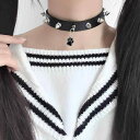 チョーカー ネックレス アクセサリー おしゃれ ファッション パンク サブカルチャー スタッズ 肉球 カジュアル かわいい ユニーク ゴシック ロック ギフト