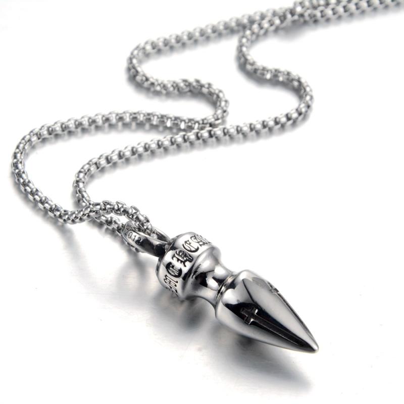 楽天Hanbok Home弾丸 ネックレス ペンダント シルバー チェーン ロケット型 アクセサリー メンズ プレゼント ギフト ヒップホップ カジュアル クール モダン スタイリッシュ