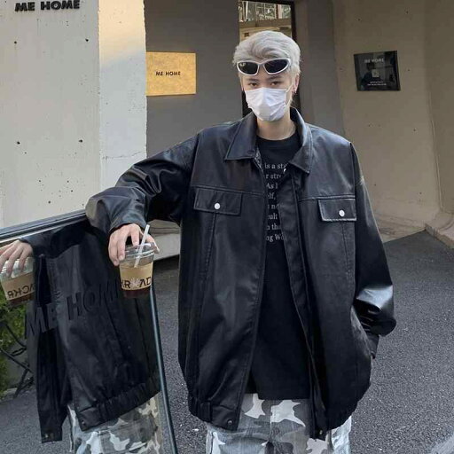 ライダースジャケット 上着 アウター おしゃれ ファッション 黒 レザー メンズ 春秋 アメリカン レトロ サイクリング オートバイ カジュアル 大きいサイズ ライダースジャケット 上着 アウター おしゃれ ファッション 黒 レザー メンズ 春秋 アメリカン レトロ サイクリング オートバイ カジュアル 大きいサイズ