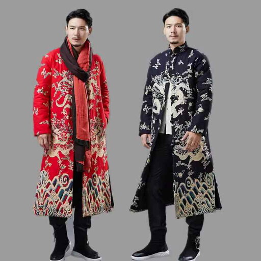 ジャケット ドラゴン柄 春秋 エスニック メンズ ファッション 唐装 ロング アウター カジュアル 中国風 レトロ ボタン ガウン 伝統的 個性的 エレガント 文化 モダン 優雅 独特 ジャケット ドラゴン柄 春秋 エスニック メンズ ファッション 唐装 ロング アウター カジュアル 中国風 レトロ ボタン ガウン 伝統的 個性的 エレガント 文化 モダン 優雅 独特