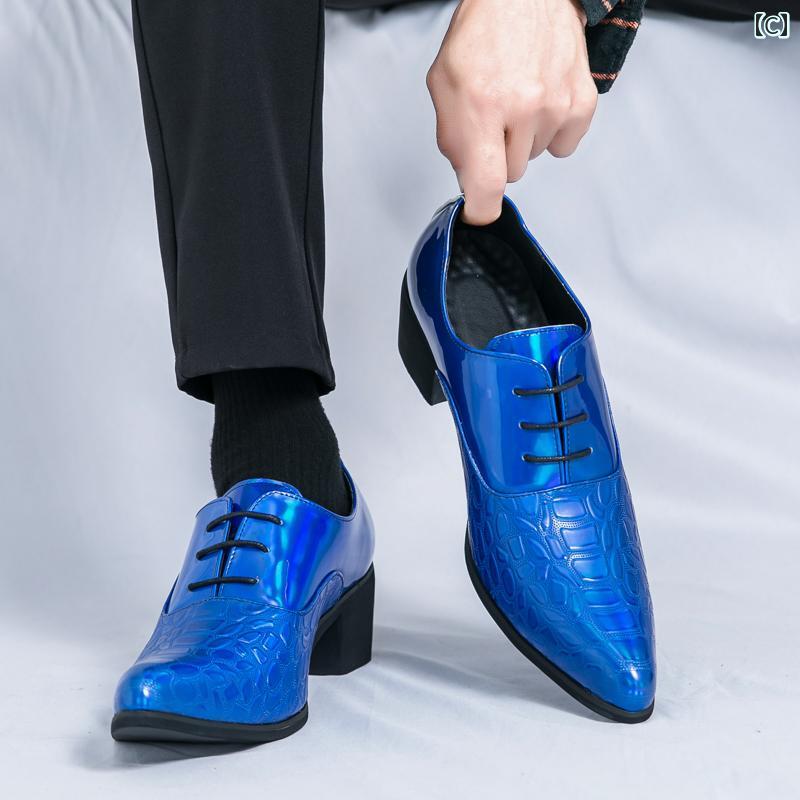 Hanbok Homeのドレスシューズ 紳士靴 メンズ 韓国 レース レザー 春秋 ポインテッドトゥ エレガント 高級感 上品 アウトドア 靴 ウェディング｜アングル3