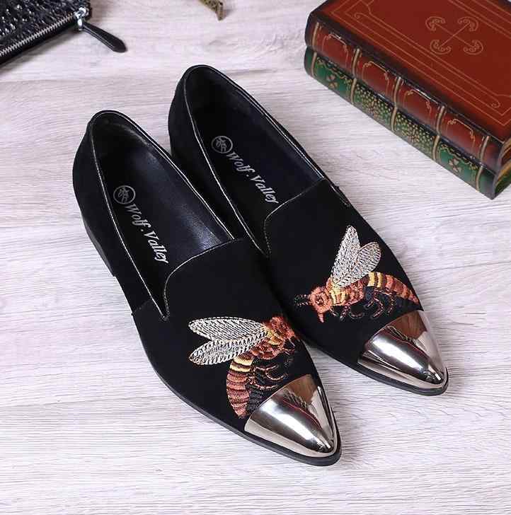 パーティーシューズ 紳士靴 ポインテッドトゥ メンズ 革靴 シルバー とんがり 尖ったつま先 ブラック ..