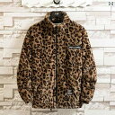 ジャケット アウター レオパード レディース メンズ 秋冬 ヒョウ柄 長袖 コットン 綿入り 綿 カップル 学生 防寒