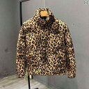 ジャケット アウター ヒョウ柄 ユニセックス Y2K 上着 レオパード メンズ コットン 風 秋冬 厚地 もこもこ 暖かい 防風 防寒着 パンコート ショート 映え 派手 総柄 ギャル GAL ストリート