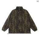 ジャケット アウター レオパード レディース メンズ アメリカ ファッション ヒョウ柄 スタンドカラー ストリート カップル モード 野球 ユニフォーム