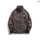 ジャケット アウター レオパード レディース メンズ アメリカ ファッション ヒョウ柄 フルプリント スタンドカラー スポーティー ヒップホップ BF カジュア...