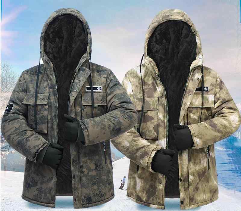 迷彩 ジャケット コート アウター おしゃれ ファッション カモフラージュ柄 ワークウェア ミリタリー 冬 綿 メンズ 防寒 厚手 大きいサイズ アウトドア