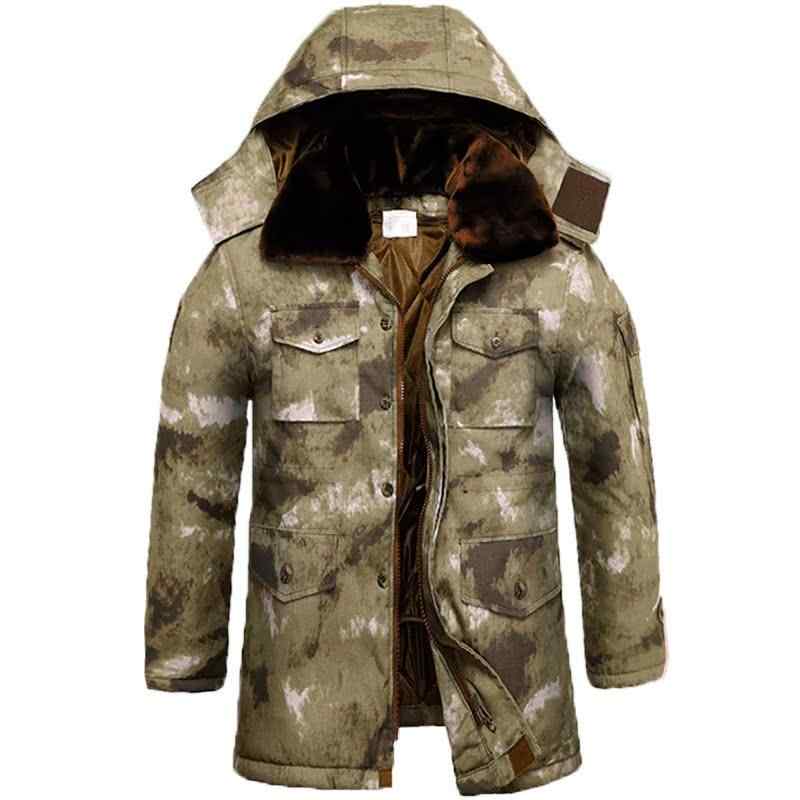 迷彩 ジャケット コート アウター おしゃれ ファッション カモフラージュ柄 綿 メンズ 冬 厚手 暖かい 防水 作業着 大きいサイズ フード付き ミリタリー ...