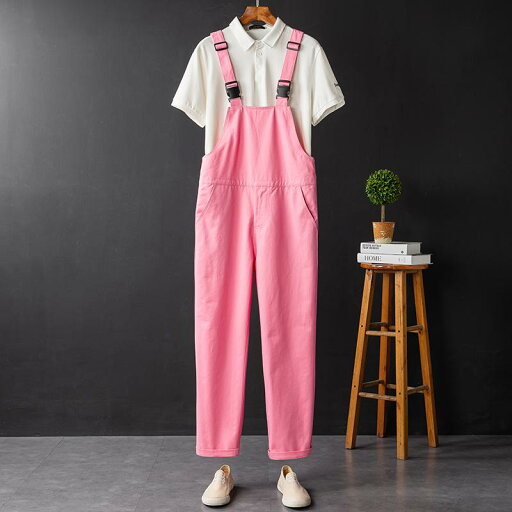 オーバーオール サロペット 作業着 サスペンダー メンズ レディース ストレート カジュアル ピンク イベント 衣装 ユニセックス 大きいサイズ ダンス オーバーオール サロペット 作業着 サスペンダー メンズ レディース ストレート カジュアル ピンク イベント 衣装 ユニセックス 大きいサイズ ダンス