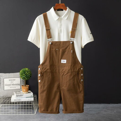 ワーク ショート パンツ メンズ 夏 薄手 ファッション ストレート カジュアル ミディアム オーバー オール サロペット 快適 ワーク ショート パンツ メンズ 夏 薄手 ファッション ストレート カジュアル ミディアム オーバー オール サロペット 快適