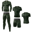 インナー Tシャツ パンツ スポーツウェア ストレッチ フィットネス おしゃれ コンプレッション シャツ メンズ 迷彩 グリーン 速乾 ミリタリー 半袖 長袖 ...