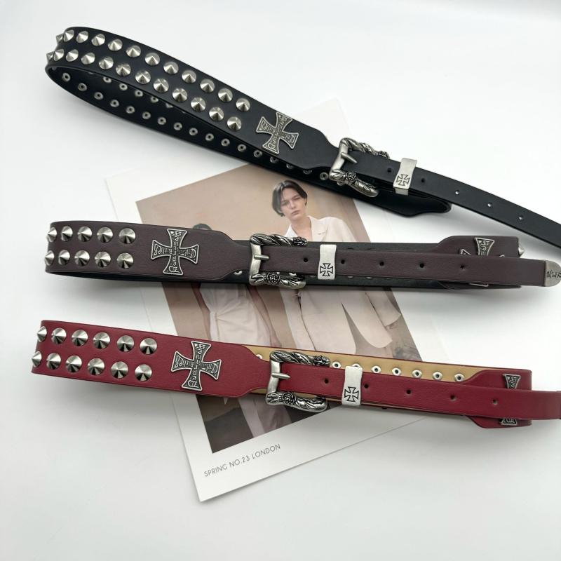 レザー ベルト スタッズ メンズ レディース クロス ピンバック ルメタル ヒップホップ パンク クール おしゃれ ユニセックス