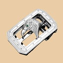 イーグル バックル ヘッド ベルトバックル エンブレム シルバー 長方形 光沢 ベルトアクセサリー メンズ ギフト カジュアル スタイリッシュ モダン シンプル