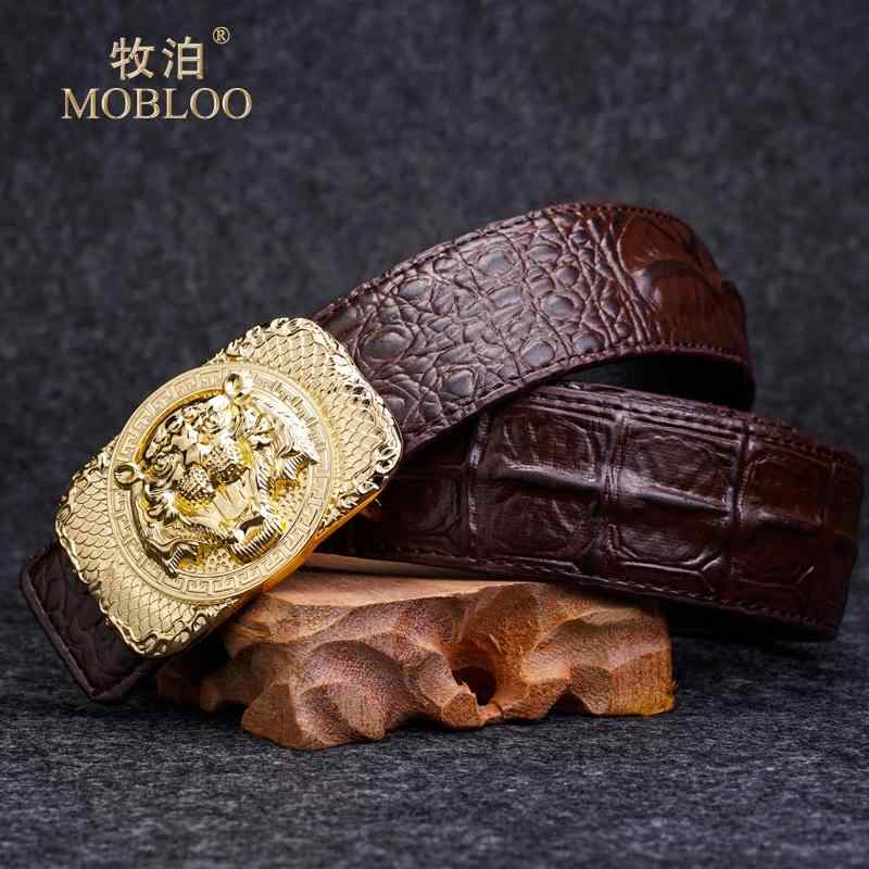 虎バックル ベルト レザー メンズ 男性 タイガーヘッド アニマル かっこいい 牛革 ファッション おしゃ..