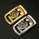 バックル ヘッド 虎 ベルトバックル エンブレム 長方形 ゴールド シルバー タイガー 光沢 自動 輝き 立体的 メンズ ギフト オフィス 高級感 おしゃれ 寅...