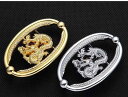 バックル ヘッド 龍 ベルトバックル エンブレム 楕円形 ゴールド シルバー ドラゴン ラインストーン 光沢 立体的 メンズ ギフト ビジネス 豪華 高級感 お...