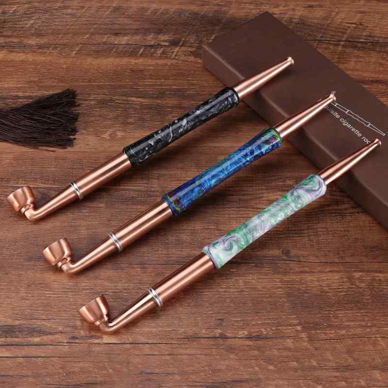 キセル 煙管 喫煙パイプ 男性用 真鍮 タバコ おしゃれ ロッド エレガント 銅 デザイン 乾燥 モダン パイプ シック 大人 コンパクト クラシック 休日 喫煙具