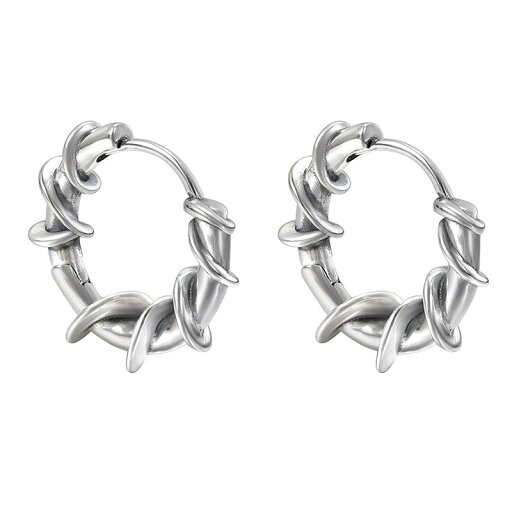 ピアス S925 シルバー メンズ アクセサリー ファッション ユニセックス ラップ ヒップホップ シンプル ストリート 個性的 クール ロック スタイリッシュ フープ ピアス S925 シルバー メンズ アクセサリー ファッション ユニセックス ラップ ヒップホップ シンプル ストリート 個性的 クール ロック スタイリッシュ フープ