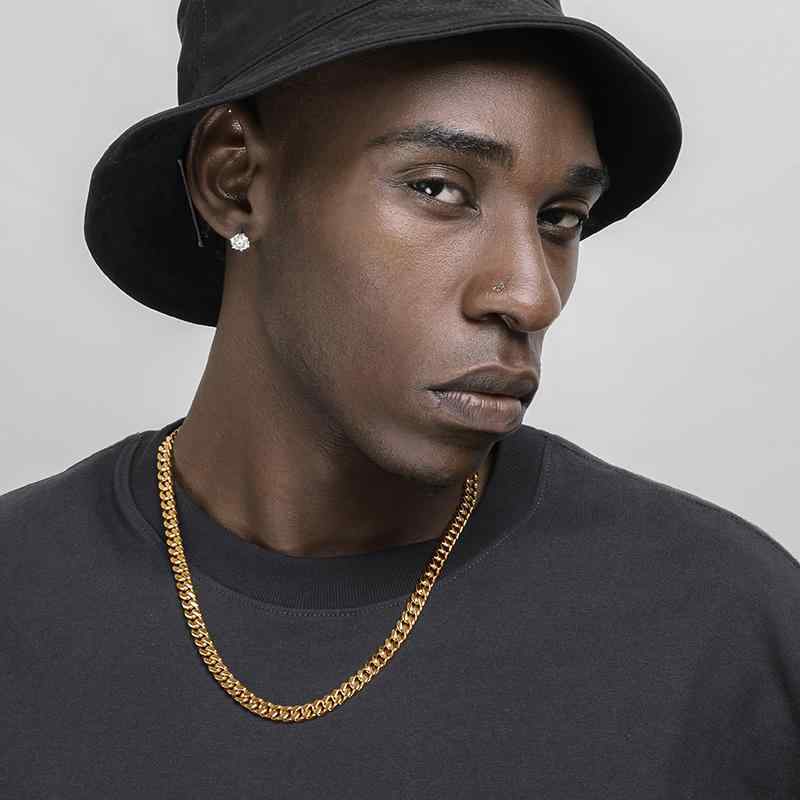 ネックレス キューバチェーン 太め キラキラ ヒップホップ 18K ゴールド メンズ レディース ハイエンド プレゼント アメリカ ファッション