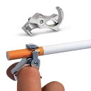 シガレットホルダー 金属 メンズ レディース たばこ ホルダー クリップ アクセサリー リング 指輪タイプ 喫煙具 ユニークアイテム 楽ちん ながらアイテム 愛...