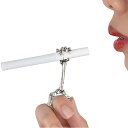 シガレットホルダー 骸骨 メンズ レディース たばこ ホルダー クリップ アクセサリー リング 指輪タイプ 喫煙具 ユニークアイテム 楽ちん ながらアイテム 愛...