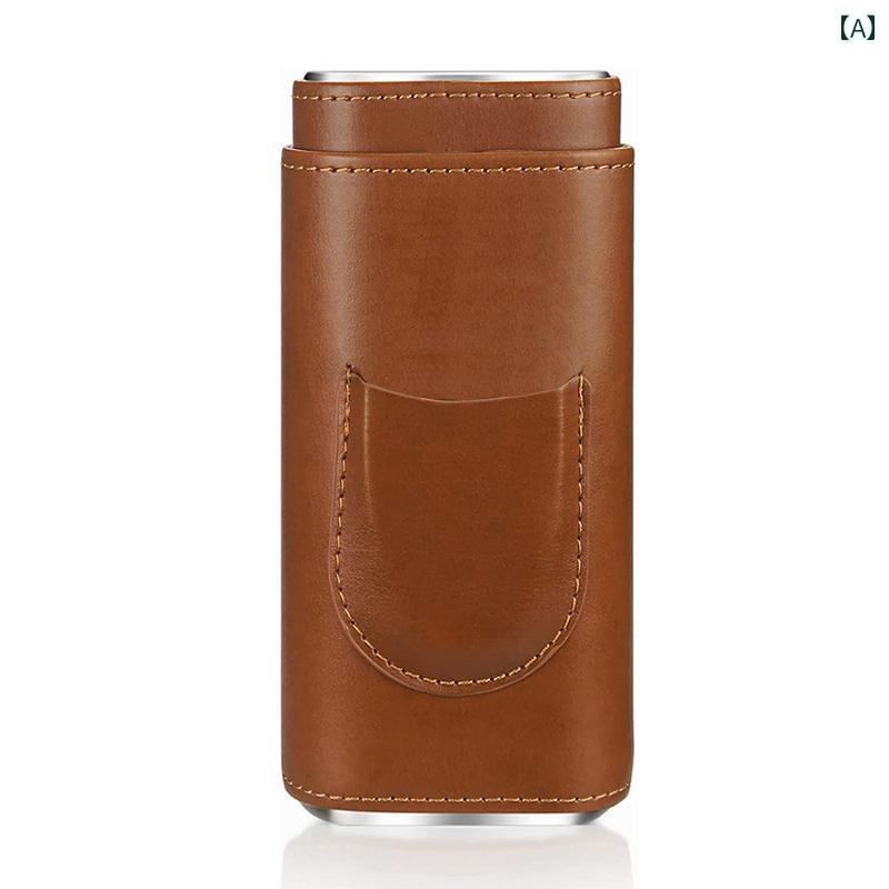 シガーボックス ストレージ ケース 葉巻 チューブ タバコ 収納 おしゃれ ヒュミドール レザー ポータブル シンプル スタイリッシュ モダン プレゼント アクセサリー