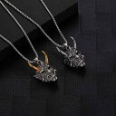 ペンダント ネックレス 牙 悪魔 マスク メンズ ファッション アクセサリー 牙悪魔 個性的 カジュアル ユニーク デザイン ロック ラップ ヒップホップ ゴシック アート