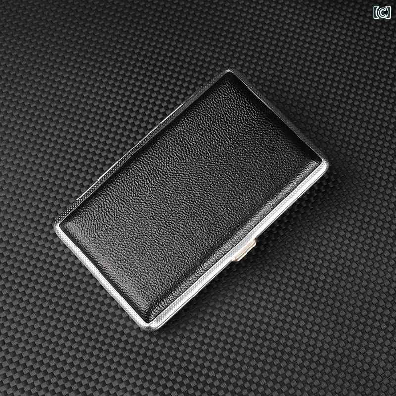 タバコケース レザー ユニセックス ギフト アウトドア コンパクト ポータブル 携帯用 革 安全 安心 トラベル シガーレットボックス メンズ レディース