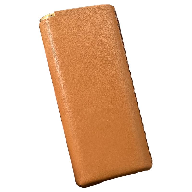 シガーレットボックス ユニセックス エレガント 銅 亜鉛 ポータブル コンパクト 手のひらサイズ 携帯用 革 メンズ レディース 安心 安全 タバコケース レザ...