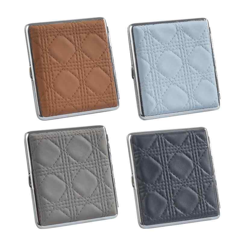 タバコケース レザー ユニセックス アウトドア 高級感 エレガント 安心 安全 シガーレットボックス 革 メンズ レディース ポータブル 携帯用 コンパクト